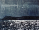 Sold. 'Moonlight on Eigg'. Acrylic on 20x16" canvas. Rose Strang 2014