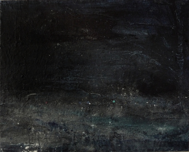 'Blue 4'. Mixed media on 20x16" canvas