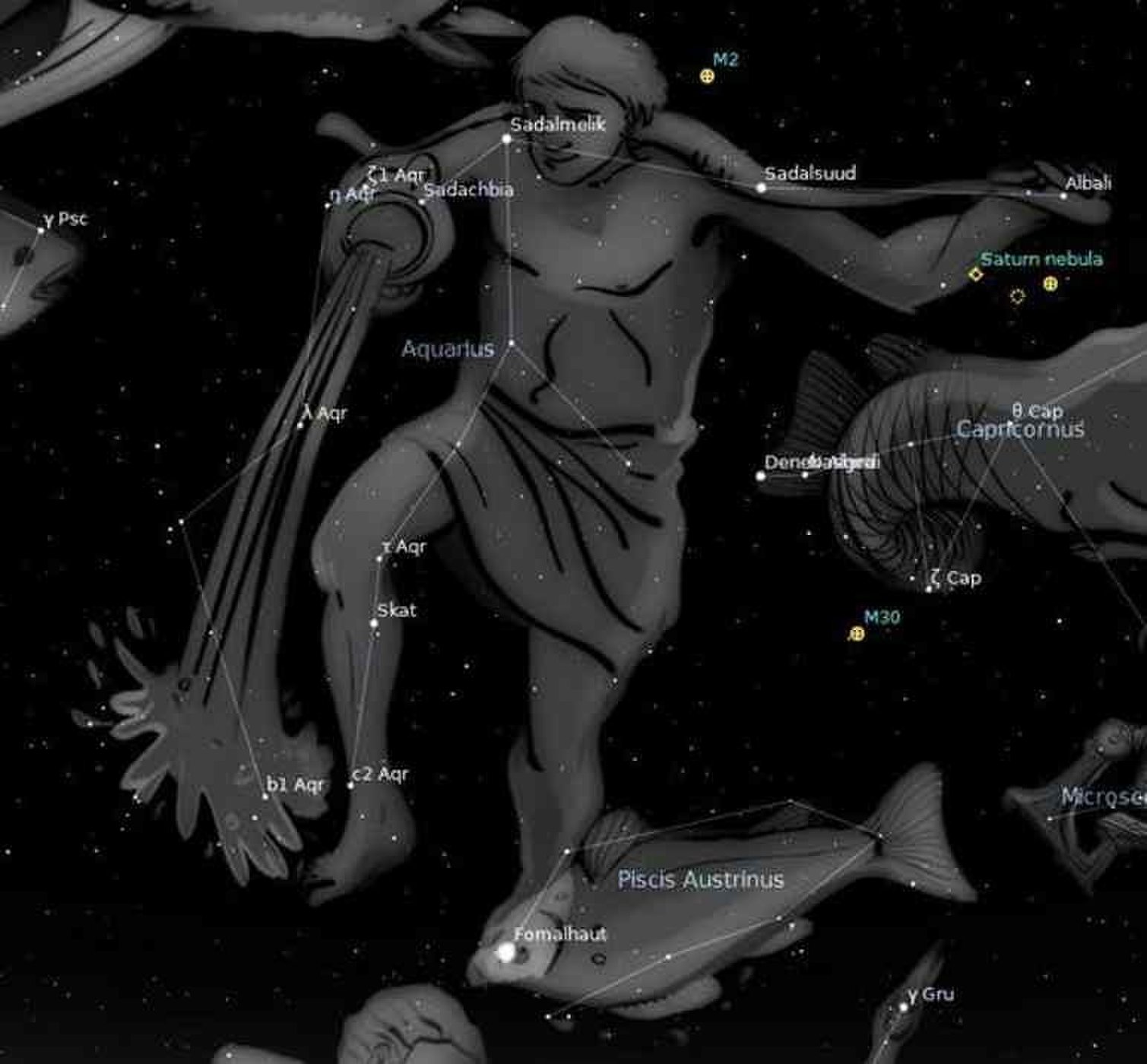 Созвездие вода. Аквариус Созвездие Водолея. Знак зодиака Водолей Созвездие астрономия. Звезда Скат в созвездии Водолея. Ганимед Созвездие Водолея.